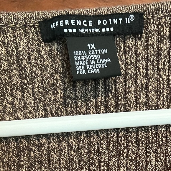 Reference Point V-neck Sweater XL brown - Picture 2 of 3